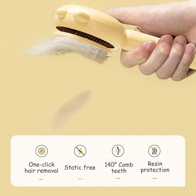 Cat hair brush, brush for hair, cat comb, hair brush, cat brush for grooming hair, short or long haired cats